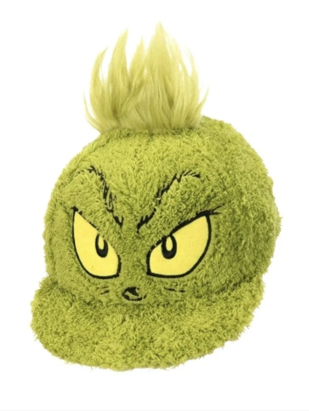Dr. Seuss Grinch Fuzzy Cap in Green For Kids. Adjustable Strap NWT!
